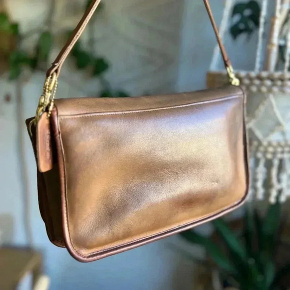 Vintage 1970s NYC Coach Convertible Clutch 397-5137 - British Tan Leather - Picture 6 of 17